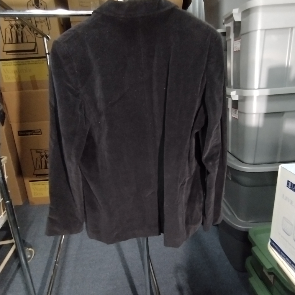 Black Velour Women's Jacket - Picture 3 of 8